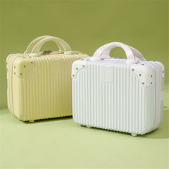 Retro 14-inch cosmetic case mini suitcase small suitcase souvenir password suitcase storage cosmetic bag