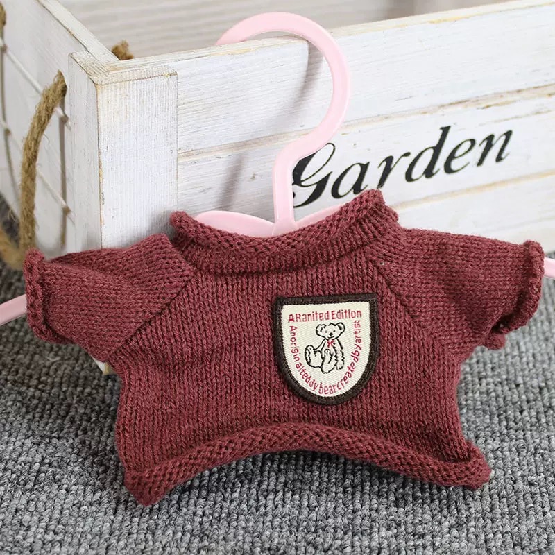 20 - 30CM ropa de bebé muñeca oso mini accesorios de reemplazo suéter mochila muñeca suéter accesorios de reemplazo suéter