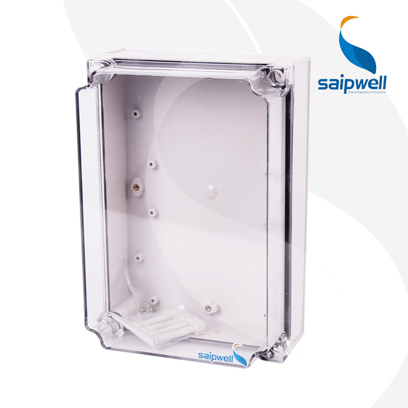 斯普威尔厂家直销DS-AT-1725-1透明盖防水盒 175*250*100PC阻燃灌