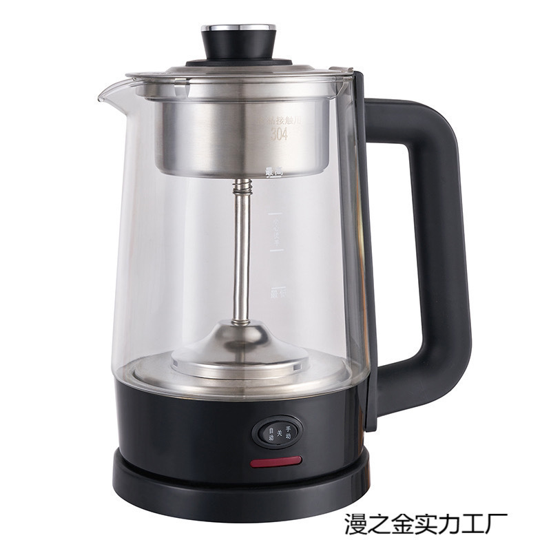 2025新款蒸汽煮茶不锈钢黑茶大容量适合家庭茶壶玻璃喷淋包邮蒸汽|undefined