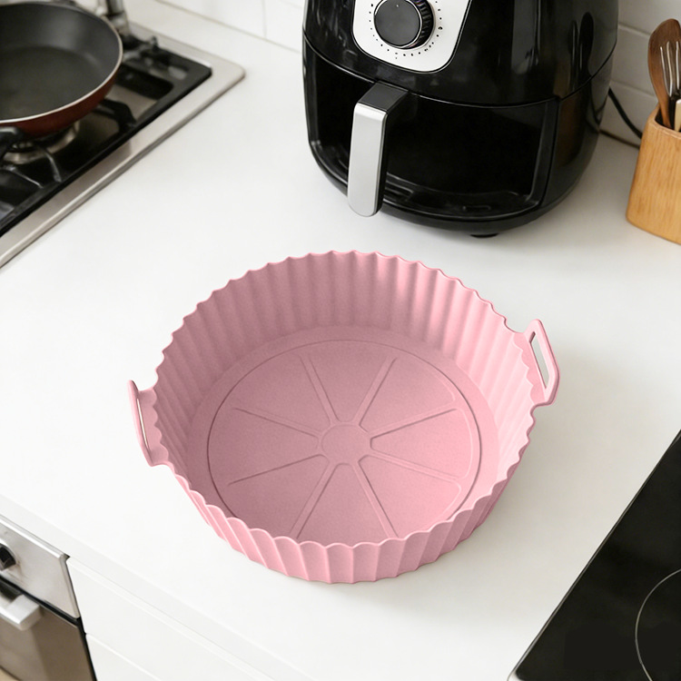 Amazon explosivo aire frito plato de horneado de silicio grado alimenticio resistente a altas temperaturas almohadilla de horneado de aire doméstico