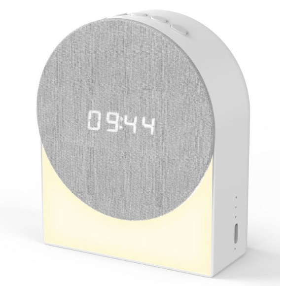 クロスボーダーホームベッドルームホワイトノイズ睡眠器具多機能ファブリックナイトライトタイマーアラームBluetoothオーディオ時計|undefined
