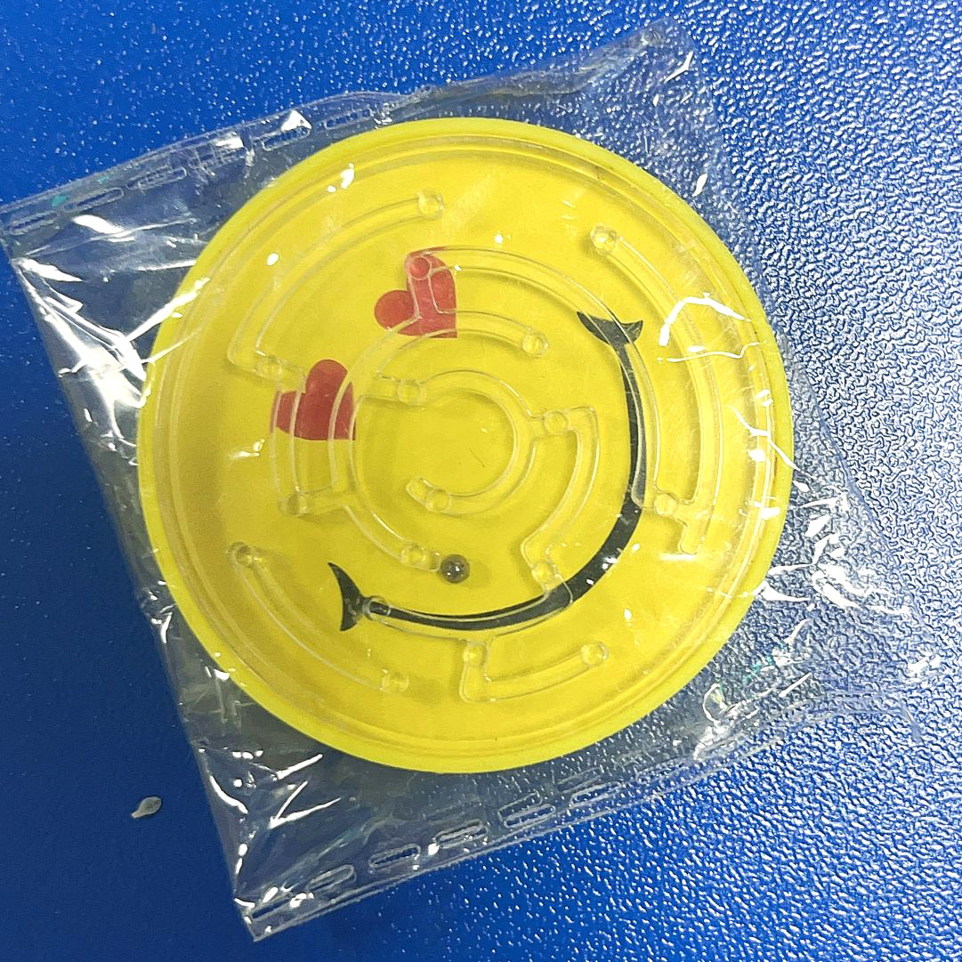 Inteligencia DE LOS NIÑOS Smiley Cara juguete laberinto 5,5 cm mano granos redondos personalización regalo