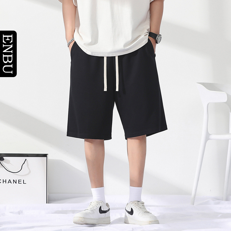 Men's Summer Shorts, Plus Size, Casual Sports, Solid Color, Loose Fit, Drawstring, Trendy Brand, Mid-Length Pants Men's Summer Shorts, Plus Size, Casual Sports, Solid Color, Loose Fit, Drawstring, Trendy Brand, Mid-Length Pants