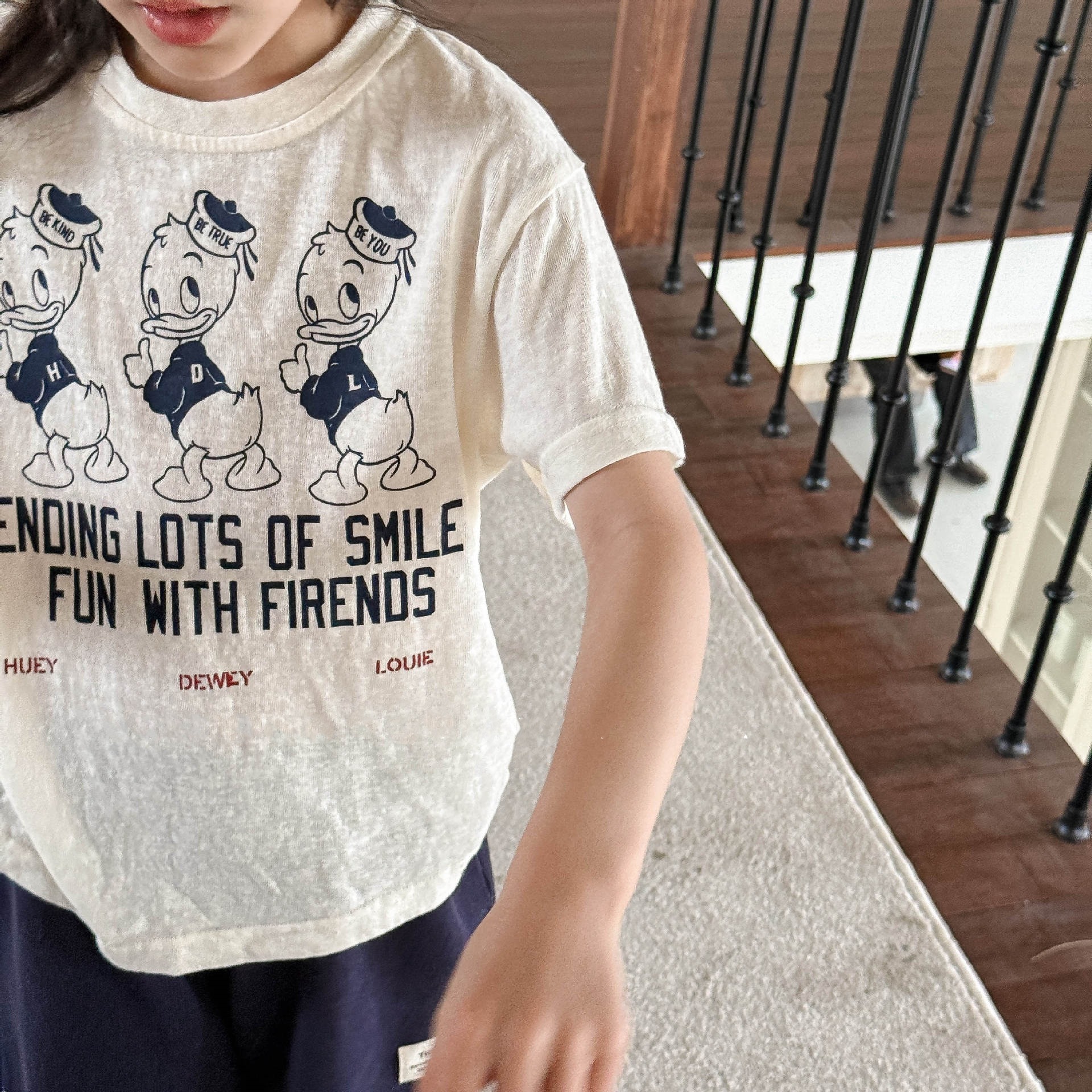 Children's cartoon cute T-shirt for men and women