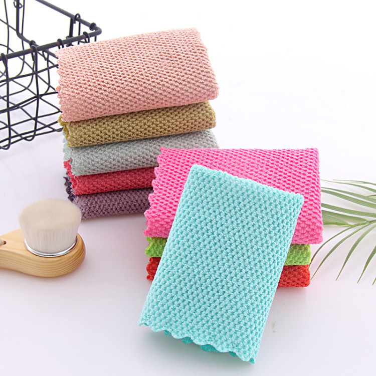 亮丝洗碗布不沾油厨房家务擦拭洗碗刷抹布|ms