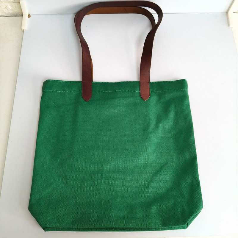 乐天日本韩国POLO带帽棒球服刺绣熊帆布包购物皮手提袋tote bag托|undefined
