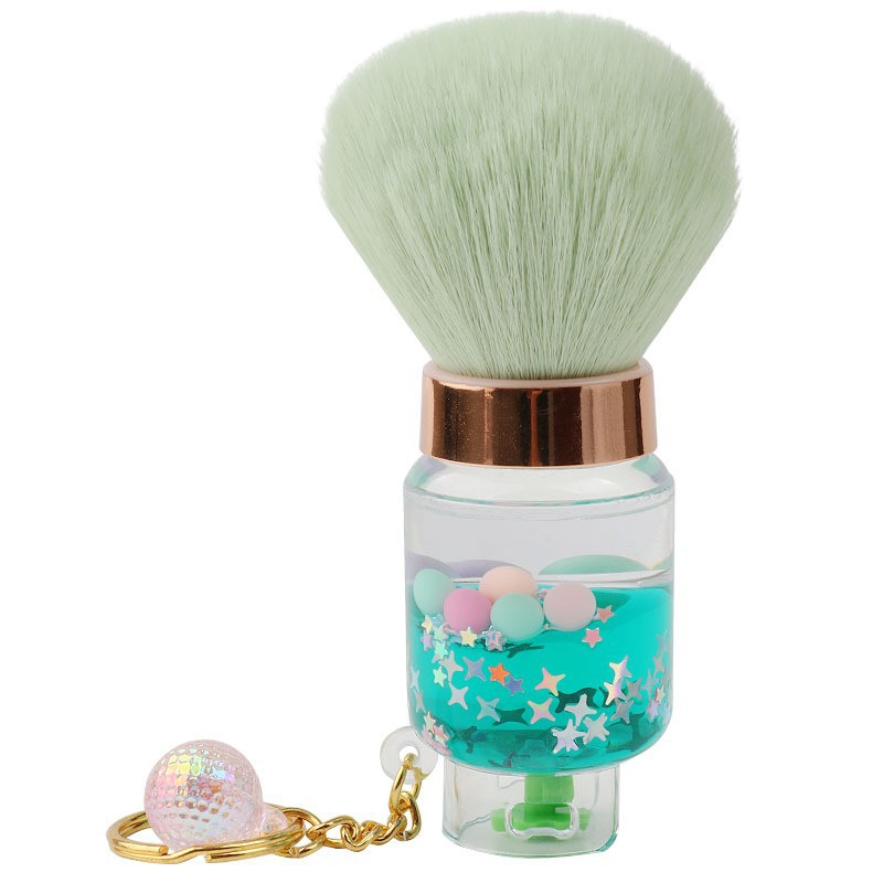Brocha para Polvo de Manicura y Maquillaje de Nylon Suave para Limpieza de Uñas y Colorete