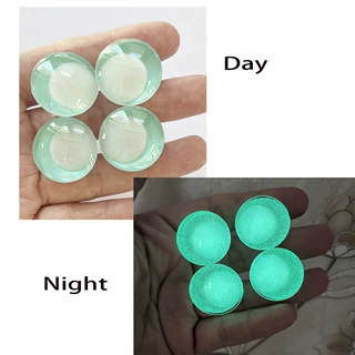 夜光眼珠娃娃配件3D立体偏眼珠歪眼珠晚上发光透明色带夜光亮片