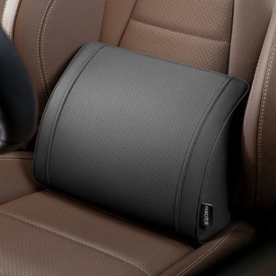 Tesla Neck Pillow, Lumbar – Headrest - little-k-litchi-pattern-noble-black-1-waist-support