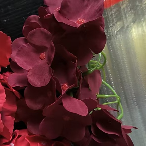 Flores de imitación de alta gama de una sola rama sensación de gran hortenida cabeza de hortenida decoración de mesa de comedor para el hogar accesorios de fotografía