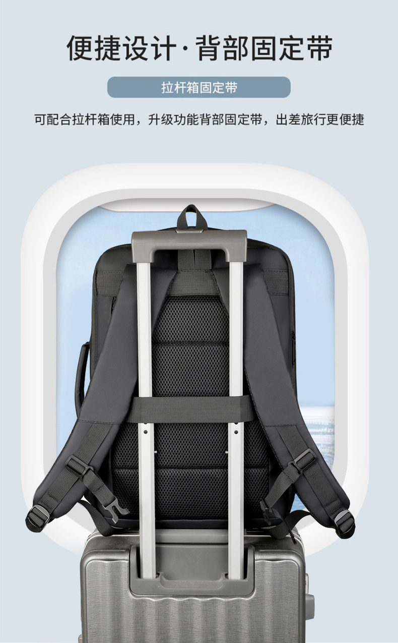 Cross-border business backpacks, multi-functional outdoor travel bags, large-capacity laptop bags, backpacks, logo-printed schoolbags undefined