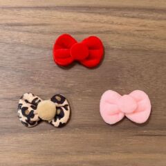 绒布蝴蝶结diy配件 Hello Kitty毛绒玩具辅料配饰批发 超柔KT结