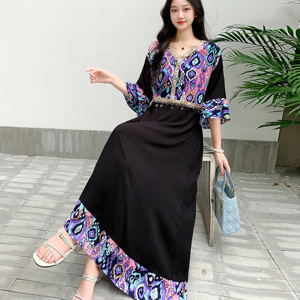 ethnic retro beach dress from Yunnan province