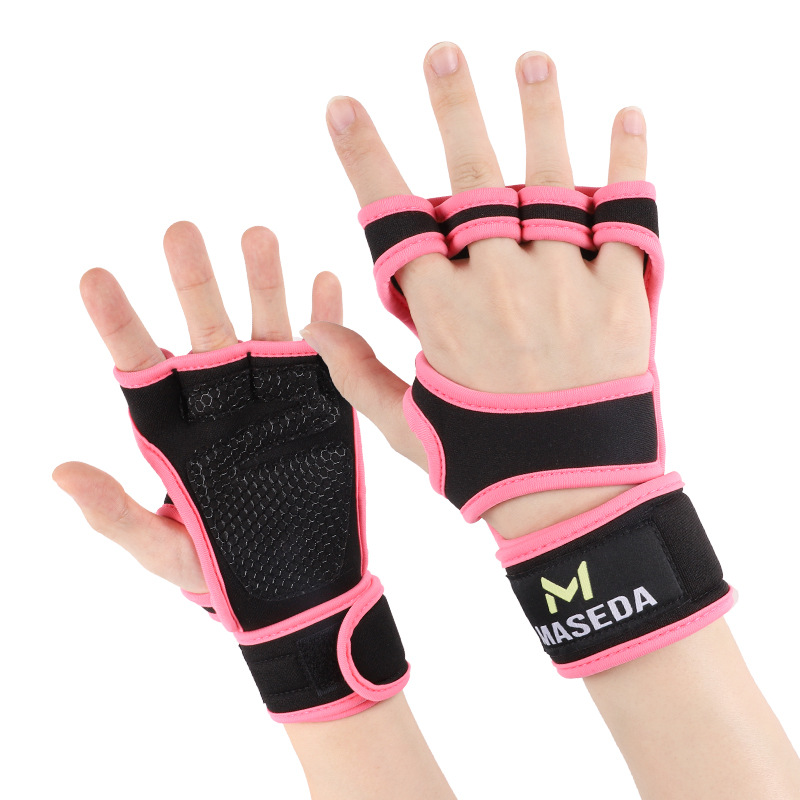 Levantamiento de pesas transfronterizo, protección de la palma de la mano de ciclismo, material de buceo, panal de abejas, guantes antideslizantes y resistentes al desgaste, protección de la palma