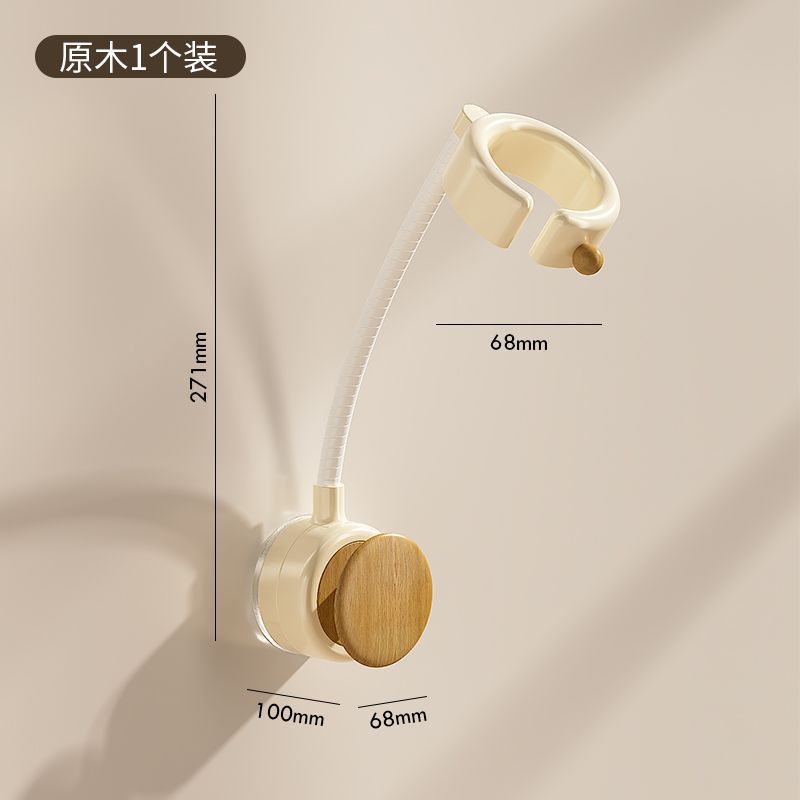 soporte de secador de pelo de ventosa sin perforación marco de almacenamiento de tubo de aire giratorio de baño tipo pared percha de secador de pelo perezoso