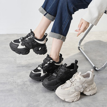 欧货厚底老爹鞋女ins潮2025秋新款增高小个子松糕百搭运动休闲鞋