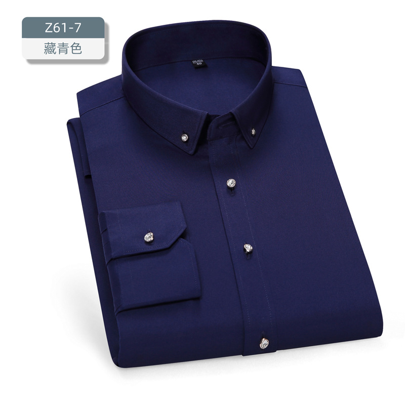Camisas de novio y padrinos de boda para hombre, estilo coreano, con botones de diamante, manga larga, corte ajustado, colores brillantes, ropa para hombre, camisas para bar y discoteca. image 14
