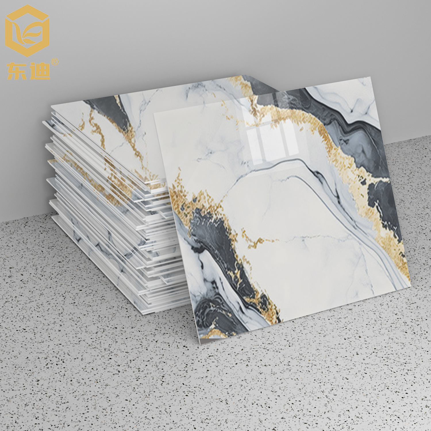 Wall Stickers Imitation Tile Marble Waterproof and Moisture-Proof Wallpaper Self-Adhesive Rental House Renovation Supplies Decorative Wall Stickers