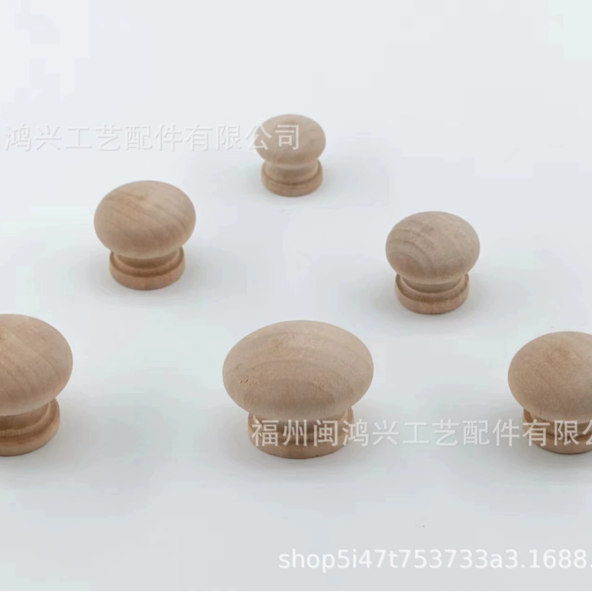 Завод в наличии Прямая поставка Грибная ручка для ящика с одним отверстием Ручка для ящика Шкаф Деревянная дверная ручка Круглая шариковая ручка