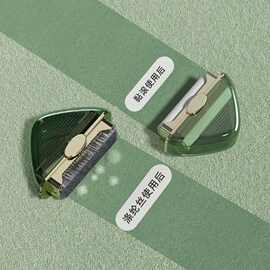 粘毛器滚筒衣服除毛滚刷双面便携灰尘滚轮吸头发粘毛神器卷纸替换