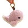Lindo Delfín de lana real llavero coche piel ballena colgante Felpa Muñeca adornos
