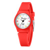 Fashionable silica gel trend cute watch for leisure, city style, simple and elegant design