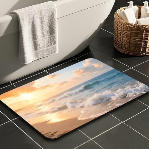Ozono alquiler de barro de diatomeas estadounidenses puerta de baño absorción de agua secado rápido alquiler antideslizante fácil de cuidar alquiler de baño