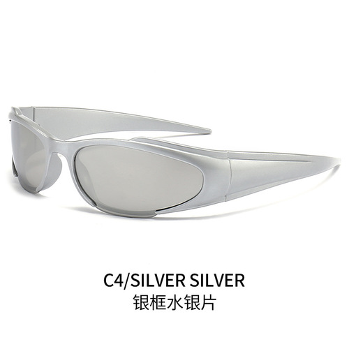 Y2K Hot Girl Sunglasses ins European and American Sunglasses Internet Celebrity Cycling Personalized Street Photography Sports Sunscreen Sunglasses Glasses