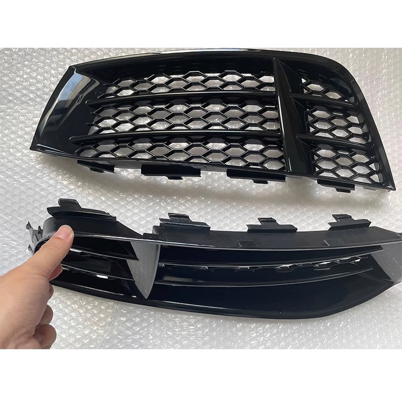 Suitable for Audi RS5 fog lamp frame 08-16 A5RS5 bumper fog lamp grille bright black frame 8T0807681