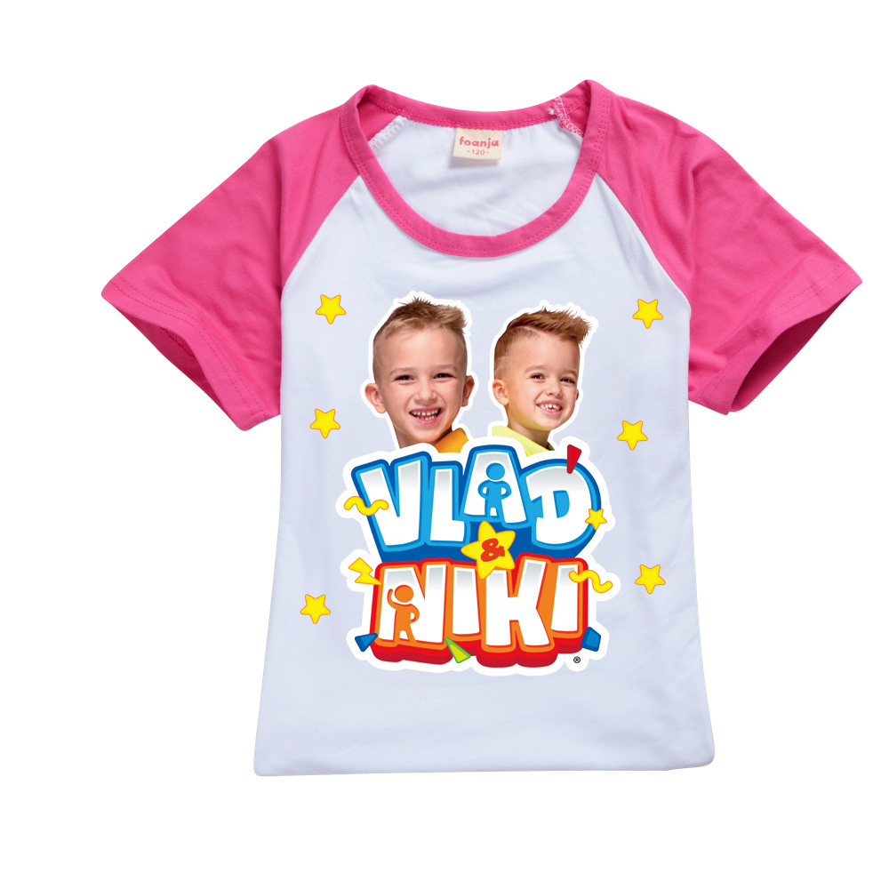 Jungen Sommer Vlad Niki Sets Kurzarm T-Shirt Shorts 2 Stück Anzug Casual Sportswear Kinder kleidung Trainings anzug für Teenager Mädchen – Detail 14