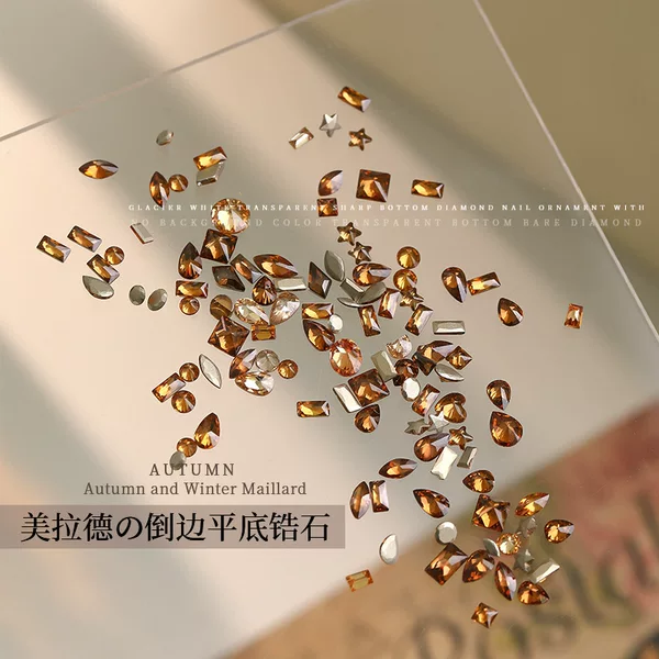 Nail diamond jewelry flash mini flat zircon Diamond special-shaped diamond transparent white small size nail jewelry mixed