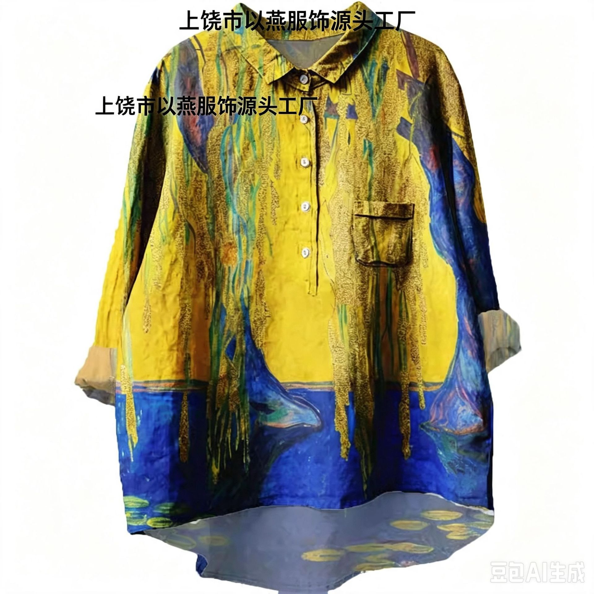 Cross-border 2026 Summer New Women's Clothing Amazon AliExpress Loose Printed Round Neck Casual Plus Size Women's T-shirt