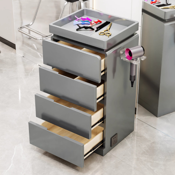 Gabinete de herramientas de peluquería especial almacenamiento armario de almacenamiento con cajón Gabinete de herramientas de peluquería red Gabinete de herramientas multicapa
