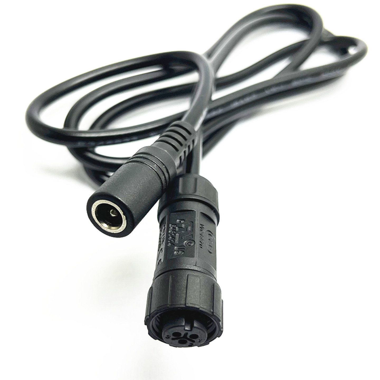 LLT利路通M12-3芯母头防水接头转5521电源公母插座按客户要求生产