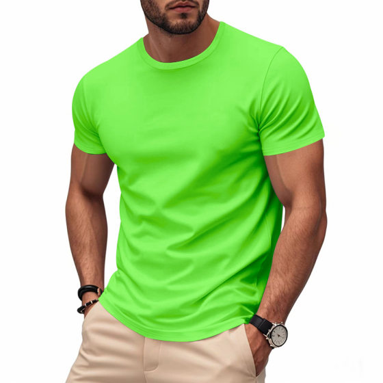 2025 Cross-border TK Hot Selling Men's and Women's Asian Size Quick Dry Round Neck Short Sleeve Marathon Fitness Men's T-shirt