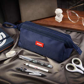 安蔻简约笔袋男孩子小学生文具袋日系原宿风大容量网红笔袋加大款