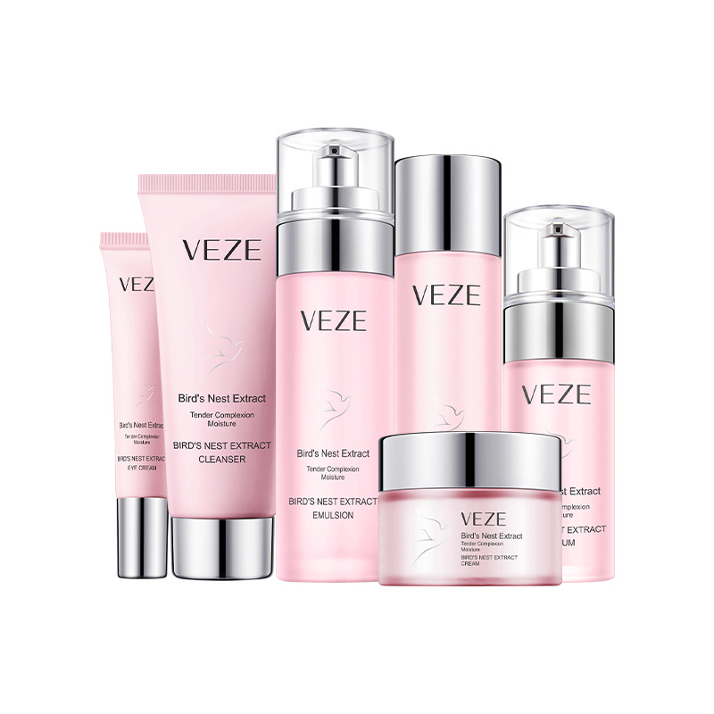 Conjunto de seis piezas de Fanzhen Bird's Nest, Limpieza Profunda, hidratación, color de piel, productos para el cuidado de la piel, traje al por mayor
