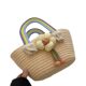 Sunflower Cotton Rope Woven Cloud Bag Portable Woven Bag Fashionable Rainbow Bag Cotton Rope Bag Casual Western-style Woven Bag