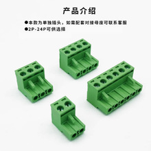 ���ʽ���߲�ͷ2EDGK-3.81mm���PCBͭ��ȼ������ɫ2P-24Pͭ