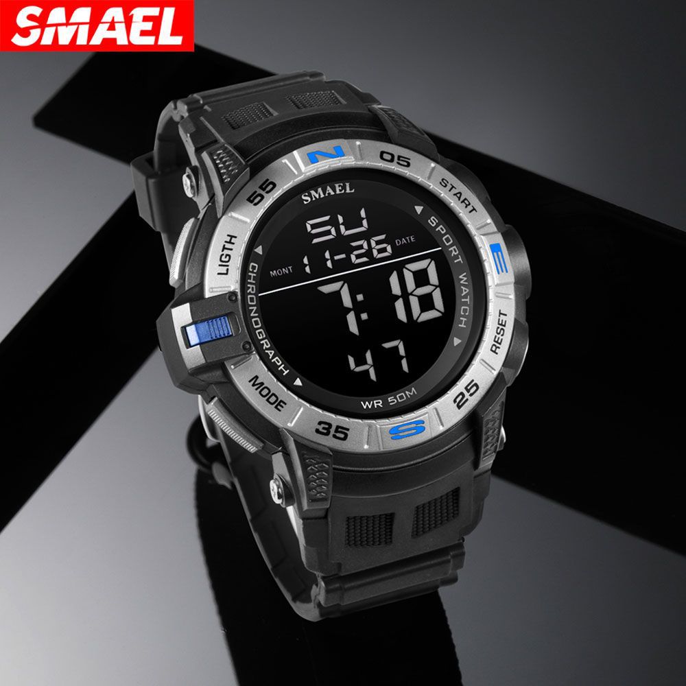 SMAEL Fashion Elektrisk klocka Herr Simple Leisure Sports Multifunktionell elektronisk klocka_voghion.com