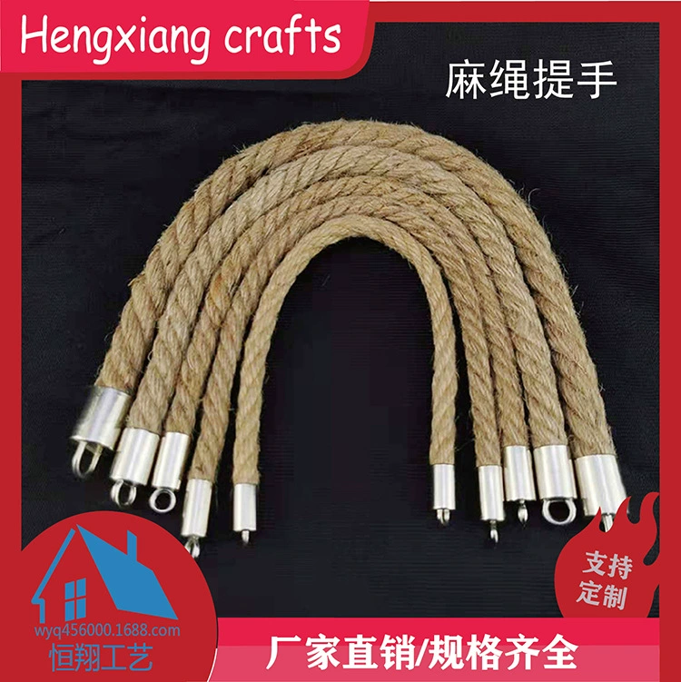 Ручка стиля ручки стеклянной бутылки ремесла пеньковой веревки ручки пеньковой веревки Ретро Европейская