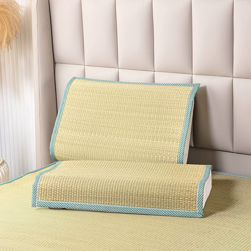 Утолщенное белое конопляное сухожилия Подушка для травы для одного человека Освежающая наволочка Наволочка для общежития Наволочка для подушки Дышащий Травяной коврик Студенческий коврик