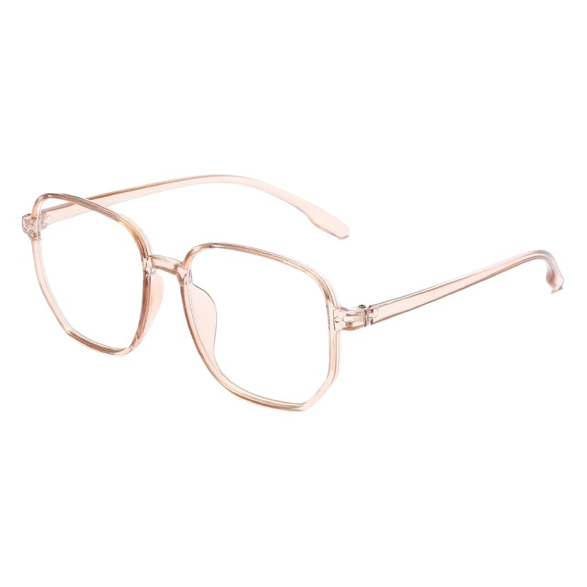 Nuevas monturas de gafas poligonales de moda, gafas grandes con filtro de luz azul, mismo estilo que en Xiaohongshu, gafas graduadas listas para usar.