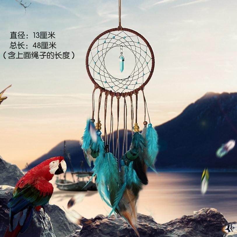 El departamento de Indiana Dreamcatcher, dormitorio, campana de viento colgante, corazón de niña, regalo de cumpleaños para chicas.