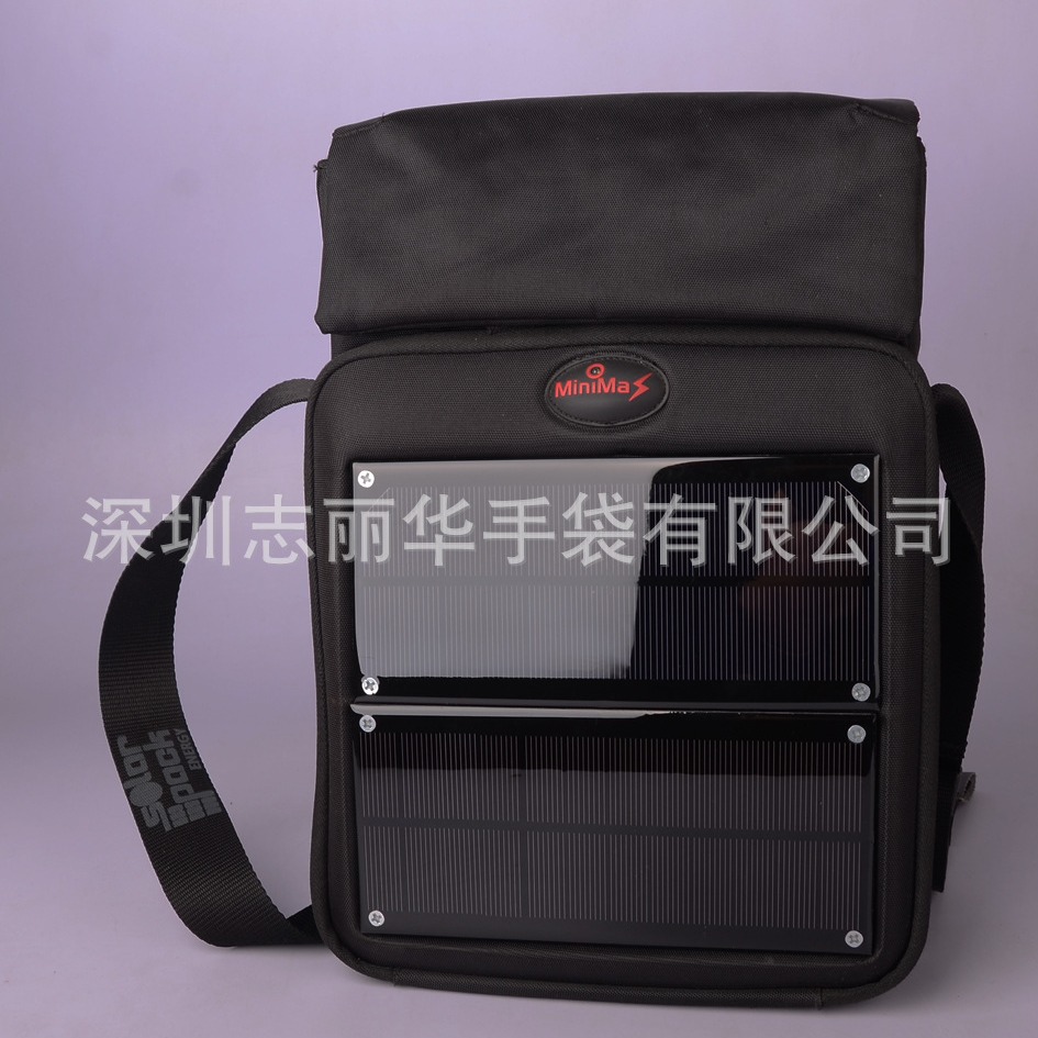 专业生产 太阳充电挎包 电脑手机充电太阳能单肩包 工具冲电包