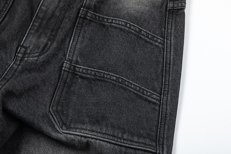 Moderne Ian 24 Herbst Herrenbekleidung Neues Design Sinn Hochwertige gestapelte Taschen Reißverschluss Jeans_voghion.com