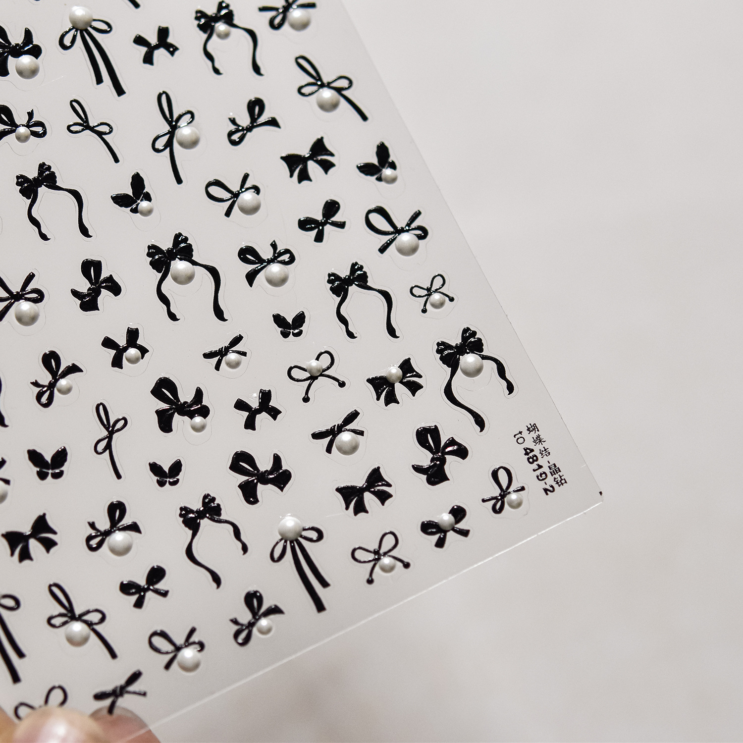 10g Weight Nail Decals  Classification of Nail Art Accessories Nail Patches Nail Supplies PET Material Cartoon, Bow Knot Pattern Sweet, Simple Style Style Sweet Simple Style Cartoon Bow Knot PET Nail Patches 15