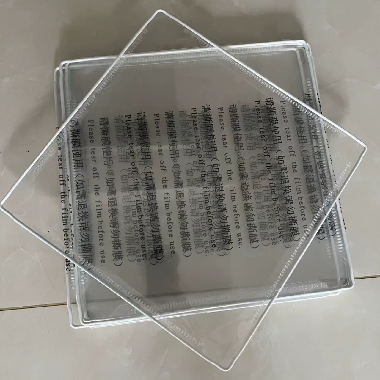 Высоко прозрачный акриловый лист оптом 35 × 35 HD смоляная пластина прозрачная сверхпрозрачная pet перегородка