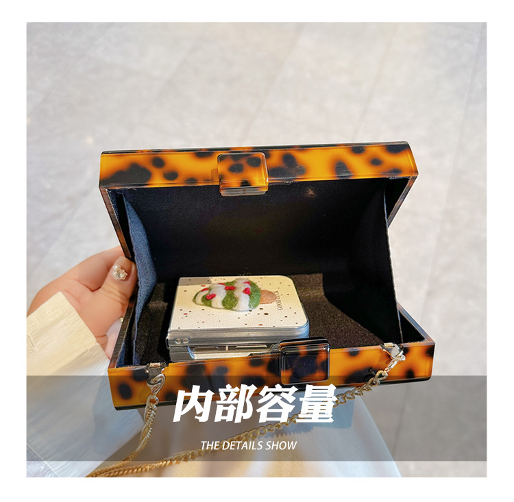 New fashionable green wicker acrylic bag for cross-border foreign trade women, evening bag, single-shoulder crossbody banquet clutch undefined